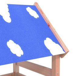 Tour de jeu Marron 110,5 x 52,5 x 215 cm Bois solide de Douglas 544655544655