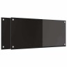 Crédence de cuisine 2 pcs Noir 90 x 40 cm verre trempé 544656544656
