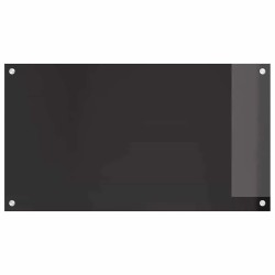 Crédence de cuisine 2 pcs Noir 90 x 50 cm verre trempé 544657544657