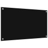 Crédence de cuisine 2 pcs Noir 90 x 50 cm verre trempé 544657544657
