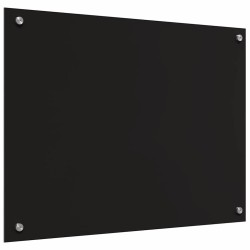 Crédence de cuisine 2 pcs Noir 80 x 60 cm verre trempé 544658544658