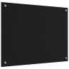 Crédence de cuisine 2 pcs Noir 80 x 60 cm verre trempé 544658544658