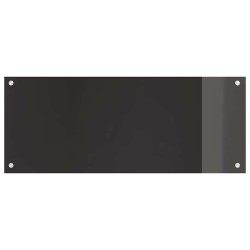 Crédence de cuisine 2 pcs Noir 100 x 40 cm verre trempé 544660544660