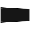 Crédence de cuisine 2 pcs Noir 100 x 40 cm verre trempé 544660544660