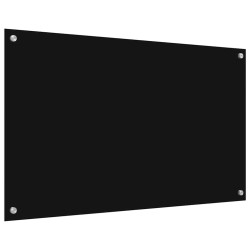 Crédence de cuisine 2 pcs Noir 100 x 60 cm verre trempé 544661544661