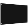 Crédence de cuisine 2 pcs Noir 100 x 60 cm verre trempé 544661544661