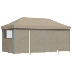 Tente de fête pop-up Taupe 580 x 292 x 315 cm Tissu Oxford 544662544662