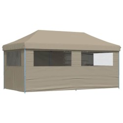 Tente de fête pop-up Taupe 580 x 292 x 315 cm Tissu Oxford 544662544662