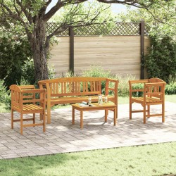 Ensemble de salon Rose de jardin 4 pcs Bois d'Acacia Massif 544664544664