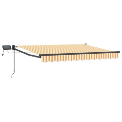 Store rétractable manuel avec LEDs Jaune et blanc 3,5 x 2 m 544678544678