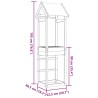 Tour de jeu Marron 52,5 x 46,5 x 195 cm Bois solide de Douglas 544683544683