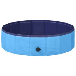 Piscine de nage pliable pour chien Bleu 80 x 80 x 20 cm PVC 544685544685