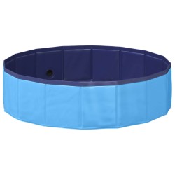 Piscine de nage pliable pour chien Bleu 80 x 80 x 20 cm PVC 544685544685