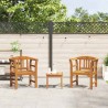 Ensemble de salon Rose de jardin 3 pcs Bois d'Acacia Massif 544686544686