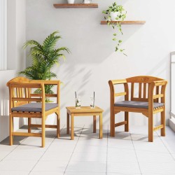 Ensemble de salon Rose de jardin 3 pcs Bois d'Acacia Massif 544688544688