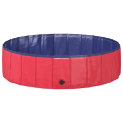 Piscine de nage pliable pour chien Rouge et bleu PVC 544690544690