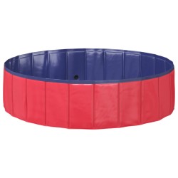 Piscine de nage pliable pour chien Rouge et bleu PVC 544690544690