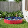 Piscine de nage pliable pour chien Rouge et bleu Ø 160 x 30 cm 544691544691