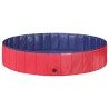 Piscine de nage pliable pour chien Rouge et bleu Ø 160 x 30 cm 544691544691
