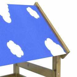 Tour de jeu Marron 110,5 x 52,5 x 215 cm Bois solide imprégné 544692544692