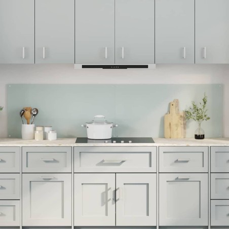 Crédence de cuisine 2 pcs Blanc 100 x 50 cm verre trempé 544693544693