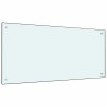Crédence de cuisine 2 pcs Blanc 100 x 50 cm verre trempé 544693544693