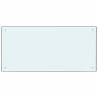 Crédence de cuisine 2 pcs Blanc 100 x 50 cm verre trempé 544693544693