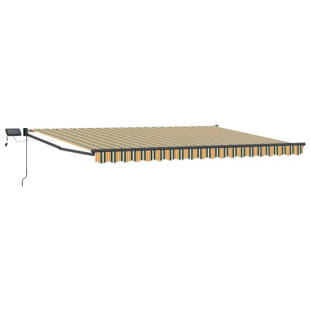 Store rétractable manuel avec LEDs Vert et jaune 4 × 3 m 544703544703