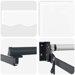 Auvent rétractable électrique Blanc 4 x 2 m 544734544734
