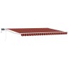 Store rétractable manuel avec LEDs Orange et marron 4,5 × 3 m 544742544742