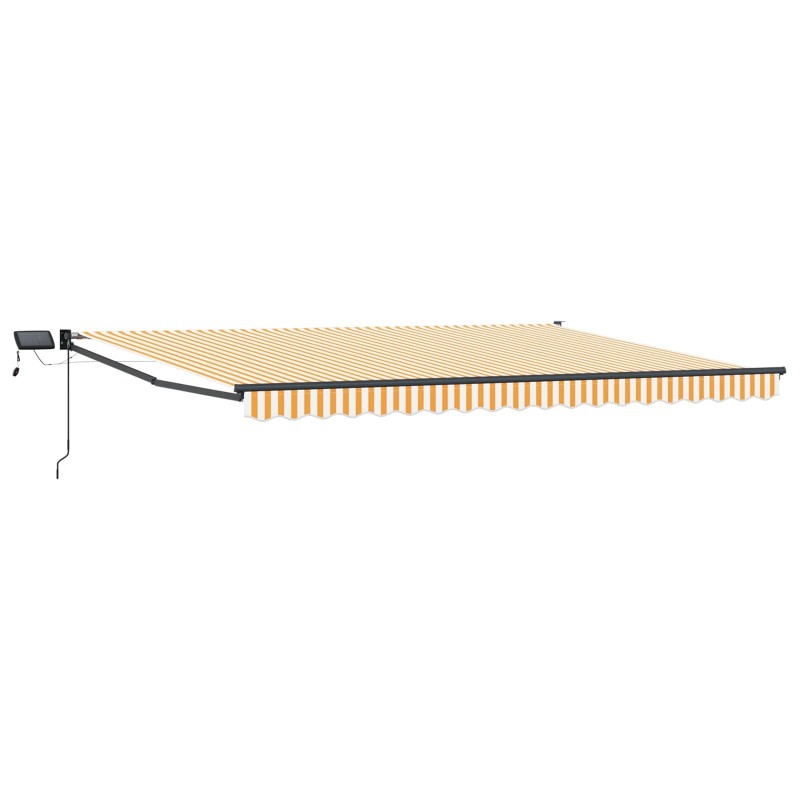 Store rétractable manuel avec LEDs Orange et Blanc 5 x 3 m 544773544773