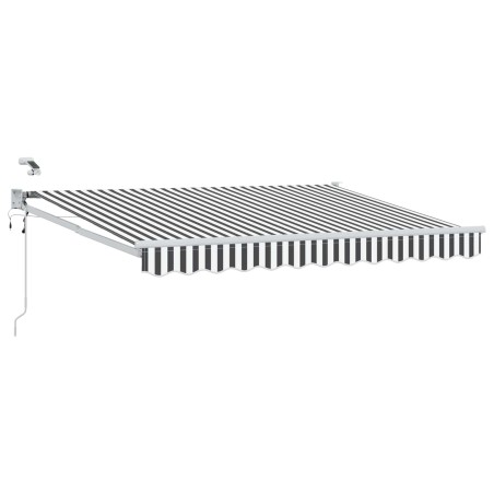 Auvent rétractable électrique Anthracite et blanc 2,5 x 2 m 544808544808