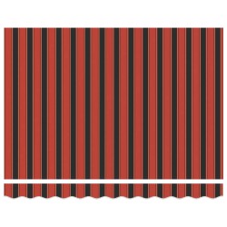 Auvent rétractable manuel Orange, Noir et Jaune 2,5 x 2 m 544830544830