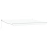 Auvent rétractable manuel Blanc 4 x 2 m 544857544857