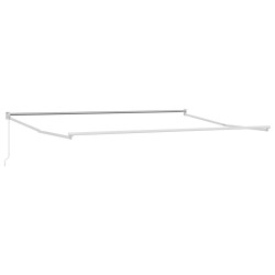 Auvent rétractable manuel Blanc 4 x 2 m 544857544857