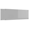 Crédence de cuisine 2 pcs Gris clair 110 x 40 cm verre trempé 544868544868