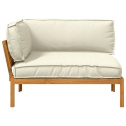 Ensemble de Canapés Crème 133 x 92 x 69 cm Bois d'Acacia Massif 544888544888