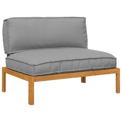 Ensemble de Canapés Gris 120 x 92 x 69 cm Bois d'Acacia Massif 544890544890