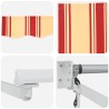 Auvent rétractable électrique Jaune, Orange et Blanc 3,5 x 2 m 544899544899