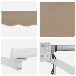 Auvent rétractable électrique Beige 4 x 2 m 544909544909