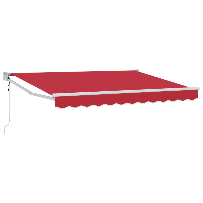 Auvent rétractable électrique Rouge 3,5 x 2 m 544921544921