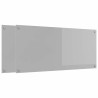Crédence de cuisine 2 pcs Gris clair 110 x 50 cm verre trempé 544925544925