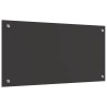 Crédence de cuisine 2 pcs Gris foncé 80 x 40 cm verre trempé 544927544927