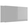 Crédence de cuisine 2 pcs Gris clair 90 x 50 cm verre trempé 544928544928