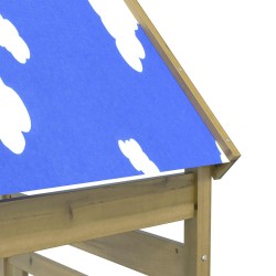 Tour de jeu Marron 52,5 x 85 x 265 cm Bois solide imprégné 544934544934