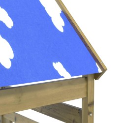 Tour de jeu Marron 52,5 x 85 x 265 cm Bois solide imprégné 544935544935