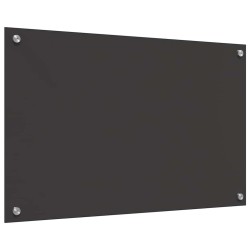 Crédence de cuisine 2 pcs Gris foncé 80 x 50 cm verre trempé 544938544938