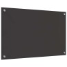 Crédence de cuisine 2 pcs Gris foncé 80 x 50 cm verre trempé 544938544938