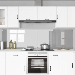 Crédence de cuisine 2 pcs Gris clair 110 x 60 cm verre trempé 544940544940