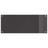 Crédence de cuisine 2 pcs Gris foncé 100 x 40 cm verre trempé 544942544942